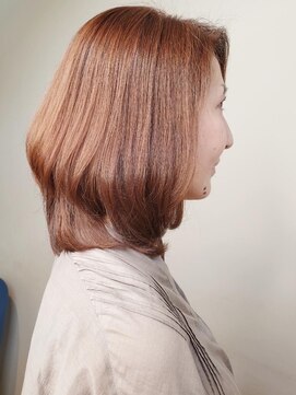 トップヘアー ガーデンヴィラ 安城(Garden Villa) ボブレイヤーセピアカラー/ハイトーンカラー/ニュアンスカラー