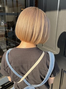 リトバイプティパ(Lit by petit-pas) ミニボブ×ミルクティーブロンド