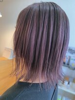 ロニーヘアーアンドネイル(Ronnie) ピンクバレイヤージュ　ボブ