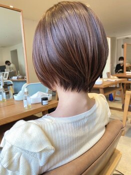 アミ(Ami)の写真/ショートヘアはカット技術でキマる！骨格や髪質など1人１人に合わせたカットで理想以上のスタイルに♪