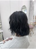 《花屋併設》オリーブグリーン［酸性ストレート/ヘアセット］