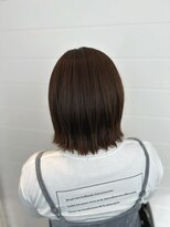 シェノン(Chainon)&nbsp;ベージュ系カラー×切りっぱなしボブ[水戸/髪質改善/ヘッドスパ]