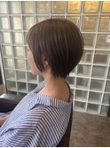 パールベージュ×ショート