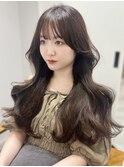 韓国スタイル　ヨシンモリヘア　オータムブラウン