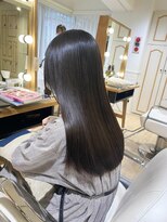 ネオリーブ チロル 横浜西口店(Neolive CiroL.)&nbsp;酸性縮毛矯正×黒髪【黒髪小顔ボブルフワンレンネビージュ】