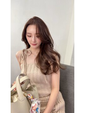 ノク 渋谷(nok) ツウィベージュ_前髪マチルダボブピンクベージュ