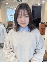 キャンバス バイ ネオリーブ 横浜西口(Canvas by neo.)&nbsp;ミディアムパーマ 顔周りレイヤー【miku】