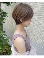 プアメリア 名古屋(Puamelia) ショート　白髪ぼかしハイライト