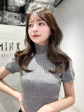 ミンクスオーバー(MINX OVER) 前髪/こなれミディ/イメチェンヘアスタイル/ウェーブパーマ