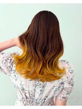 アライブ キチジョウジ(ALIVE Kichijoji) 【ALIVE吉祥寺】イエローブラウングラデーションカラー