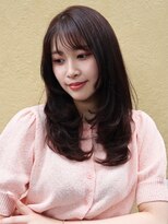 アレンヘアー 郡山開成店(ALLEN hair)&nbsp;レイヤーカット/ミディアムレイヤー/顔周りレイヤー/韓国暗髪