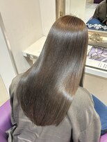 ハピネス 河原町店(Happiness)&nbsp;髪質改善 レイヤーカット ベージュ グレージュ 20代 30代 40代