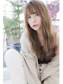 ★愛されくせ毛風カール艶感モテ髪フェミニンロング小顔似合わせ