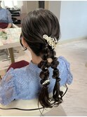 編み下ろしhair set♪
