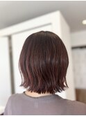 ママに人気♪結べるボブ×ピンクカラー