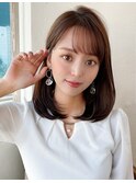 【NEW OPEN】小顔前髪あり後れ毛サイドバングメルティカラー