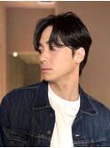 ショート ニュアンスパーマ センターパート