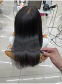 大人の艶髪ストレートカラー