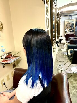 ヘアー ラウンジ アート(HAIR LOUNGE ART) グラデーションブルー