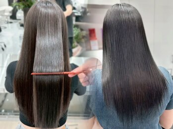 ラルム 新宿(LARME SHINJUKU)の写真/癖/髪質のお悩み解消ダメージレス特化ケアストレート。毛先までするんとナチュラルな手触り[韓国/新宿]