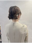 ツインアレンジ 結婚式ヘアセット 渋谷宮益坂momoko