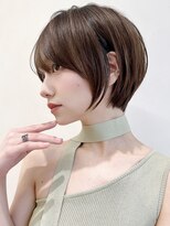 セイドット オモテサンドウ(Say. omotesando)&nbsp;Say.ショートボブオリーブグレーヘーゼルグレージュ暗めカラー