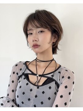 ロンドアンメゾン 原宿(Lond un Maison.) オリーブグレー/レイヤーカット/黒髪/マロンベージュ/1112原宿