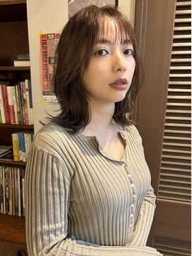 エンベロープス 中目黒(Envelopes) ミディアムレイヤー/ゆるふわミディアム/ココアブラウン