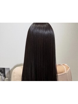 【髪質改善】【超高濃度水素ケアストレート】ダメージレス&圧倒的な艶髪に♪毛先まで潤う髪に＊