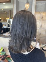 ヘア ロンドン カフェ(HAIR LONDON CAFE)&nbsp;ブリーチ履歴活かした グレージュカラー