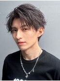 フェザーショートフェザーパートツーブロックセンターパート