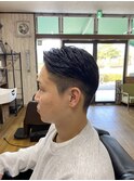 MEN’S HAIR/サーフカール/刈り上げセンターパート/印西
