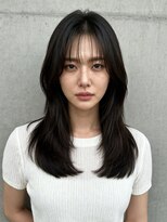 エイチ ウルフカット 大阪梅田(811) レイヤーボブヘアカラーバレイヤージュ50代くるみちゃんヘア