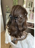 ゆるふわハーフアップ【横浜/ヘアセット/着付け】