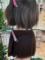 フィッツ(Fits) sins酸性ストレート Before→After