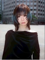ユルク(JURK nagoya)&nbsp;栄/ハッシュカット/グレージュ/デザインカラー