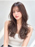 韓国風レイヤーロング×透明感カラー