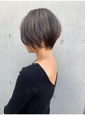 モノトーングレージュハイライトバレイヤージュ