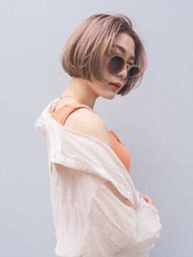 デビュー ヘアーメイク ワンレンボブ【ミルクティーブラウン】