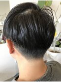 刈り上げ黒髪爽やか清潔感ビジネスツーブロックリクルート韓国風