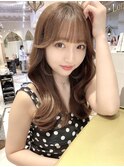リフトレイヤー センターパート ブリーチ縮毛矯正 ヨジャドル