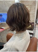 ボブ×パーマ 本宮純
