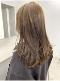 long layer×olive beige