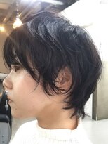 メリケンビューティーパーラー コウベ(MERICAN BEAUTY PARLOR KOBE) [黒髪ショートウルフ×パーマ【tomo】