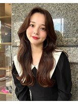 ロンド マーレ 天神大名店(Lond mare) 韓国くびれヘア/フェミニンロング/韓国ヘア/チェリーブラウン