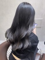 ロンド レア 天神大名店(Lond Le’a) イメチェンヘアスタイル美髪のススメワイドバングブルーブラック