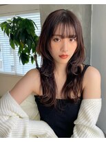 ワン 辻堂(one)&nbsp;黒髪/レイヤーロング/グレーベージュ/前髪パーマ/辻堂駅