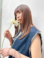 スー(suu)&nbsp;大人ミディアムレイヤーカットウルフカットミルクティーベージュ