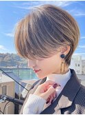 20代30代40代50代耳かけショート前髪なしハンサムショートカット