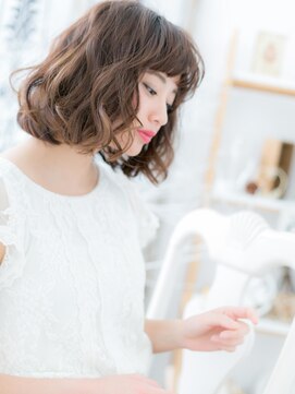 モッズヘア 越谷(mod's hair) オン眉バレイヤージュランダムパーマ小顔ボブc5越谷20代30代40代